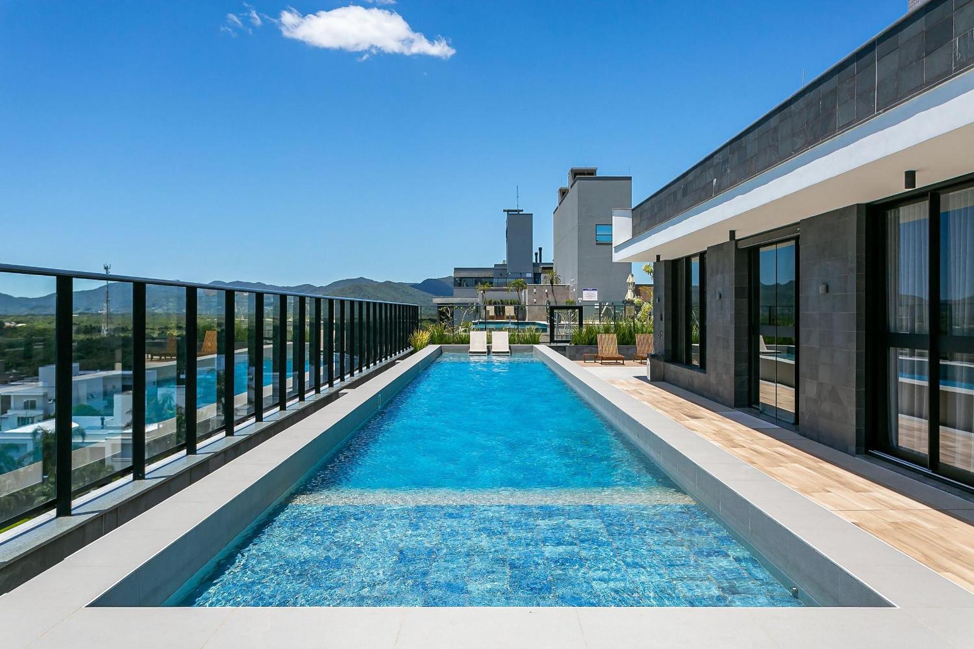 Novo, COMPLETO e Moderno em condomínio incrível no coração de Jurerê Internacional #JA15 Florianopolis Exterior foto